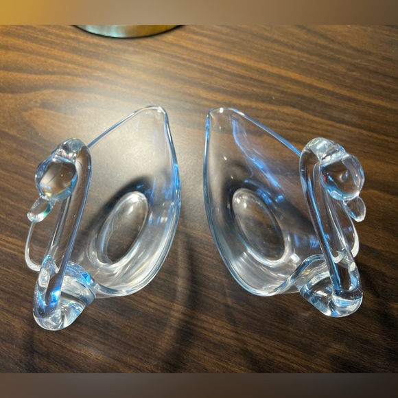 Midcentury Glass Swan Trinket/Candy Dish (set of 2) - Picture 4 of 5